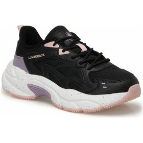 Resim Lumberjack Fanto Memory Foam Tabanlı Fileli Kadın Sneaker Spor Ayakkabı Siyah-pudra Siyah - Pudra 