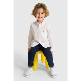 Resim U.s. Polo Assn. Erkek Çocuk Açık Pembe Gömlek Desenli 50324772-VR078 