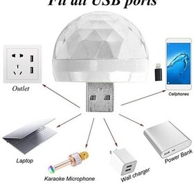 Resim Disko Topu Sese Duyarlı Rgb Usb Girişli Disco Topu Iç Aydınlatma (451331531) 
