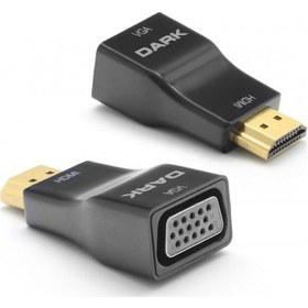 Resim Dark Dk Hd Ahdmıxvga5 Hdmı Vga D Çevirici Adaptör Siyah 