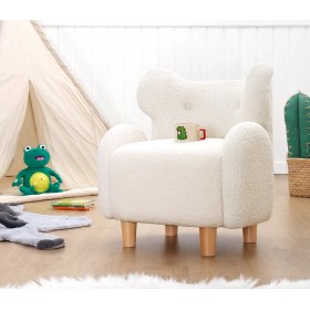 Resim Lorence Home Juano Teddy Çocuk Koltugu - Beyaz 