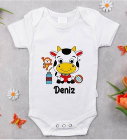 Resim Bitmeyenkartus Bk Kids Isimli Bebek Body Zıbın - Model 31 Beyaz 