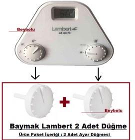 Resim Lambert Düğme Lambert Kombi Ayar Düğmesi Takım 