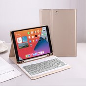 Resim redmud teknoloji Ipad 7.nesil 8.nesil 9.nesil 10.2 Inç Bluetooth Özellikli Kalem Bölmeli Türkçe Q Klavyeli Kılıf 