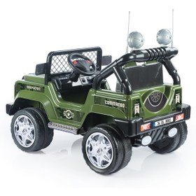 Resim Dolu Oyuncak Commando Mılıtary Akülü Araba 12v Mp3 Player - Standart / Standart 