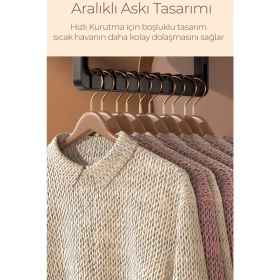 Resim Katlanır Çamaşır Kurutma Makinesi Pembe 