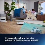 Resim Philips Aqua Islak ve Kuru Robot Süpürge Otomatik Boşaltma İstasyonu 180 Dakikaya Kadar Temizlik 