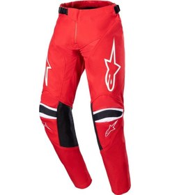 Resim Alpinestars Youth Racer Narin Genç Kros Motosiklet Pantolonu Kırmızı - Beyaz 