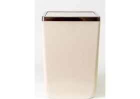 Resim Şık Bej Toskana 6 Litre Banyo ve Mutfak Çöp Kovası 