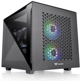 Resim THERMALTAKE Divider 200 TG CA-1V1-00S1WN-01 Gaming Micro ATX PC Kasası 