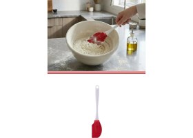 Resim Silicolife Silikon Klasik Büyük Spatula SL029 Kırmızı 
