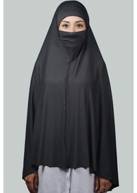 Resim Altobeh Hazır Türban Peçeli Pratik Eşarp Tesettür Nikaplı Hijab - Namaz Örtüsü Sufle (5XL) - Füme 