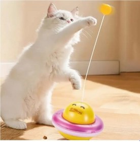 Resim Ufo Şekilli Ördek Kedi Oyuncağı 