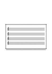 Resim Akyazı 120X240 Müzik Çizgili Laminat Yazı Tahtası 