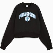 Resim Wardrobe ESSENTIALS Sports Legacy Kadın Geniş Kesim SWEATSHIRT 