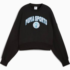Resim Wardrobe ESSENTIALS Sports Legacy Kadın Geniş Kesim SWEATSHIRT 