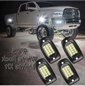 Resim Pazly Dpd-a15-d-4 Ultra Parlak Beyaz Kaya Lambaları Kit 6000lm 12v Suv Kamyon 4 Adet 