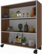 Resim Kenzlife Kitaplık Beril 088 090 020 Cvz Tekerlekli Mutfak Dolabı Banyo Ofis Ayakkabılık Kiler 