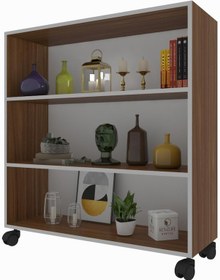 Resim Kenzlife Kitaplık Beril 088 090 020 Cvz Tekerlekli Mutfak Dolabı Banyo Ofis Ayakkabılık Kiler 