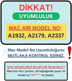 Resim McStorey MacBook Air M1 Kılıf 13 inç Sert Şeffaf Hardcase – A2337 / A2179 / A1932 Uyumlu Kristal Parlak Çizilmez + USB Adaptör Gri 