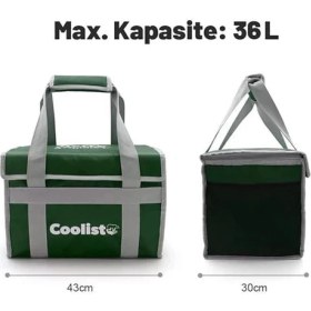 Resim AyrStore CL36G 36 Litre Katlanabilir Termos Bez Çanta / Buzluk 
