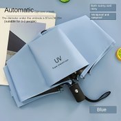 Resim Kompakt 8-Kabuklu Otomatik Katlanır - UV Koruma, Rüzgar Geçirmez, Demir Çerçeve, Şık ve Rahat Tasarım, Kullanışlı & Dayanıklı, Mükemmel Tatil Hediyesi 