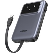 Resim Ugreen Uno Dahili Kablolu 10.000 Mah 30w Hızlı Şarj Powerbank, Siyah, 35603b Gri 