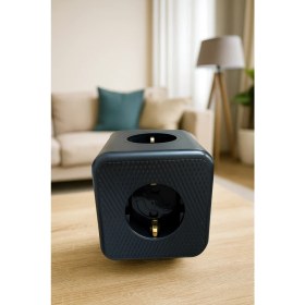 Resim Winnboss Akım Korumalı Siyah Priz 3 Soketli / 3xusb Girişli 10A 2500W 