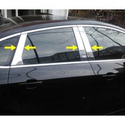 Resim Titiz Krom Aksesuar Opel Grandland X 2017-2018 Krom Kapı Direk Aksesuarı 6 Parça 