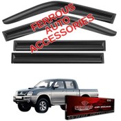 Resim Mitsubishi L200 Ferrous Cam Rüzgarlığı 4lü 2000 2006 