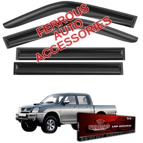 Resim Mitsubishi L200 Ferrous Cam Rüzgarlığı 4lü 2000 2006 