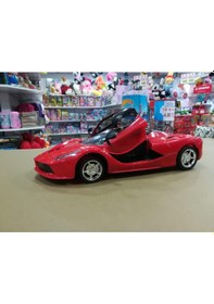 Resim Uzaktan Kumandalı Kapıları Açılan Şarjlı Ferrari 1 : 16Ölçek Kır 