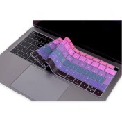 Resim McStorey Laptop Macbook Air Klavye Koruyucu UK(EU) İngilizce Harf Baskılı A1932 ile Uyumlu Ombre 