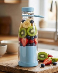 Resim Kablosuz Taşınabilir Blender 380 Ml Smoothie Milkshake Meyve Karıştırıcı 
