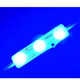 Resim Samsung 3 lü Led Modül 12 Volt Mavi 10 Adet 