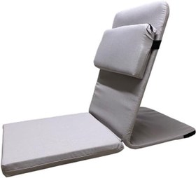 Resim Backjack XL Meditasyon Sandalyesi, Yastıklı, 55x40x40 cm, Fermuarlı Kılıf (Gri) 