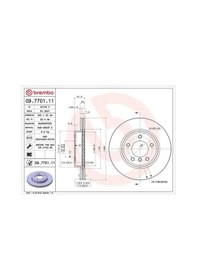 Resim Bmw 320d E46 Fren Diski On 1998-2005 Brembo 09770111 2adettir 