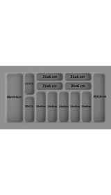Resim ShopyTime 86 x 49Cm. Çekmece İçi Kaşıklık Kepçelık (78,5 x 40 Cm.'e Kadar Kesilebilir) 