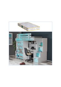 Resim Setaymobilya Ranza, Summer Ranza Çalışma Masası 2 Kapaklı Dolap+ Comfort Yatak 