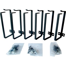 Resim Kastap Tekli kanca seti 160x62 mm (6 kanca+M6 3x3 kafes somun seti) 