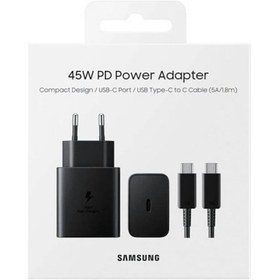 Resim Samsung Uyumlu Ep-t4510x Type-c Süper Hızlı Şarj Cihazı 45w Siyah Hbcv000036r9wg 