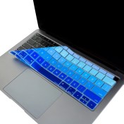 Resim McStorey Laptop Macbook Air Klavye Koruyucu US-TR Harf Baskılı A1932 ile Uyumlu Ombre 