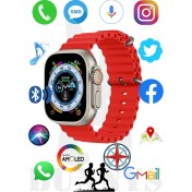 Resim Reeder P13 Blue Max Uyumlu Akıllı Saat Watch 8 Ultra 49MM Konuşma Özellikli Amoled Ekran 