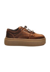 Resim Guja Kahve Nubuk Bağcıklı Yüksek Taban Kadın Sneaker 25K475 Z 
