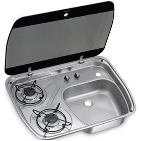 Resim Dometic HSG 2445 Karavan için 2li Ocak + Lavabo 