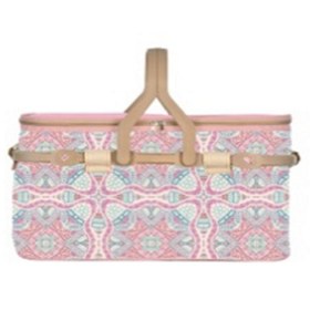 Resim Kale Termos - Icemax Desenli Piknik Sepeti - Pembe Piknik Çantası 