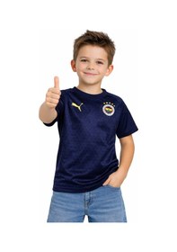 Resim Fenerbahçe A Takım Futbolcu Lacivert Antrenman Çocuk T-shirt Lacivert. 