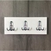 Resim Modilayn Gardenya Ahşap Kapı Arkası Amerikan Askı 6'lı Duvar Askısı 10x30 cm 