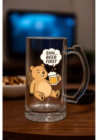 Resim Baskılı Bira Bardağı Beerfirst 