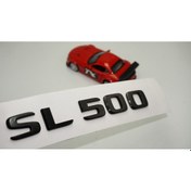 Resim SL 500 Bagaj Parlak Siyah ABS 3M 3D Yazı Logo ORJİNAL ÜRÜN AYNI GÜN ÜCRETSİZ KARGO